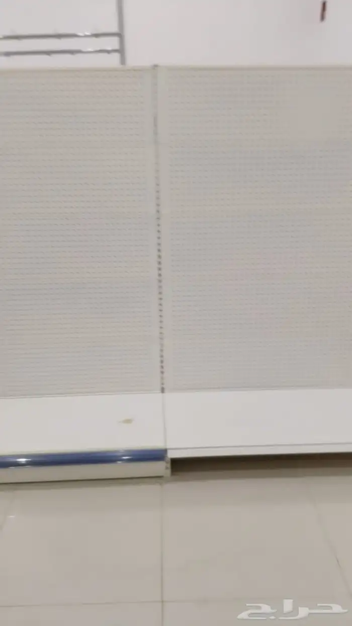 رفوف بقاله جداري 16متر وسط 12متر العرض 45سم 5