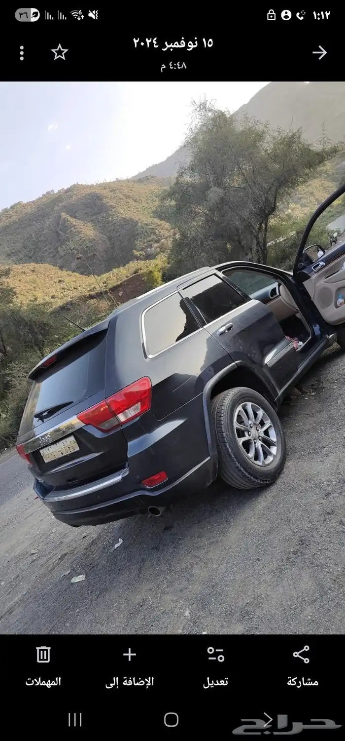 جيب شروكي موديل 2012 يبغا له مكينه بيعت فيها بضمان شهر 3500 0