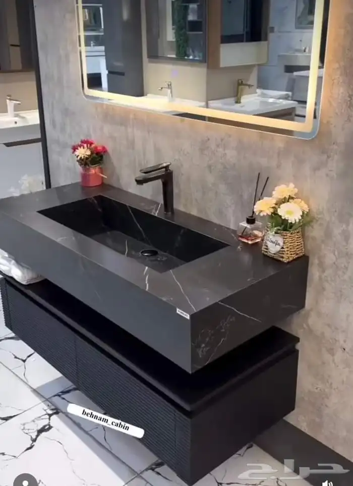 مغاسل بورسلان ورخام طبيعي و صناعي السعر خيال 9