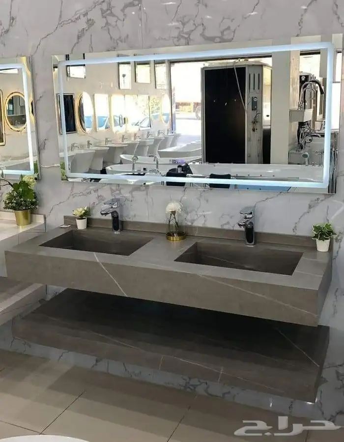 مغاسل بورسلان ورخام طبيعي و صناعي السعر خيال 12