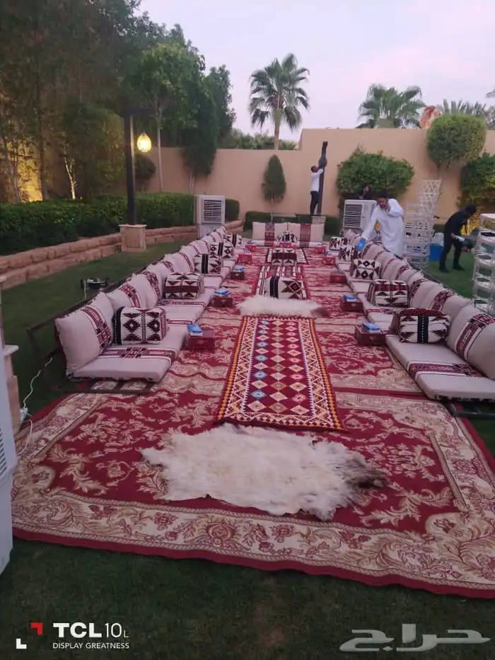 ناجير كنب دفايات جلسات شعبيه كراسي طولات ممرات حواجز خيام 5