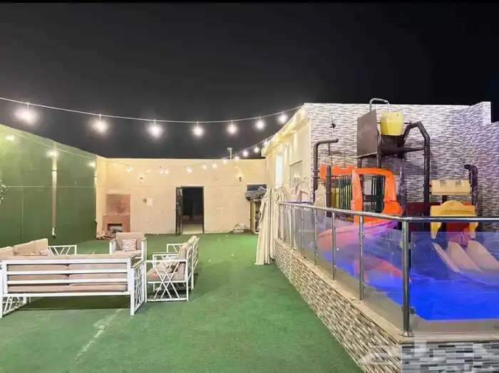 ايجار يومي شاليهات هاواي جنوب الرياض حي عريض 1