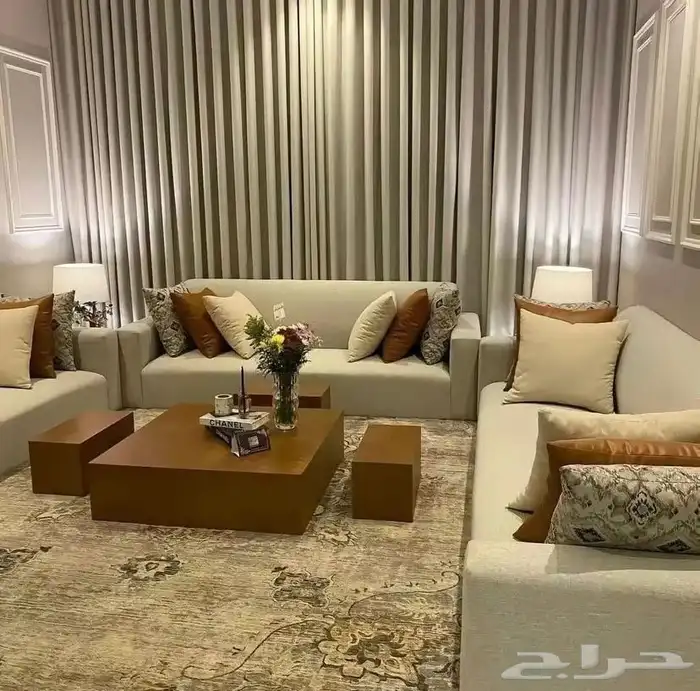 الكنبت تفاصيل على حسب موديل تنجيد ستائر ويفي اقل سعر من مصنع 6