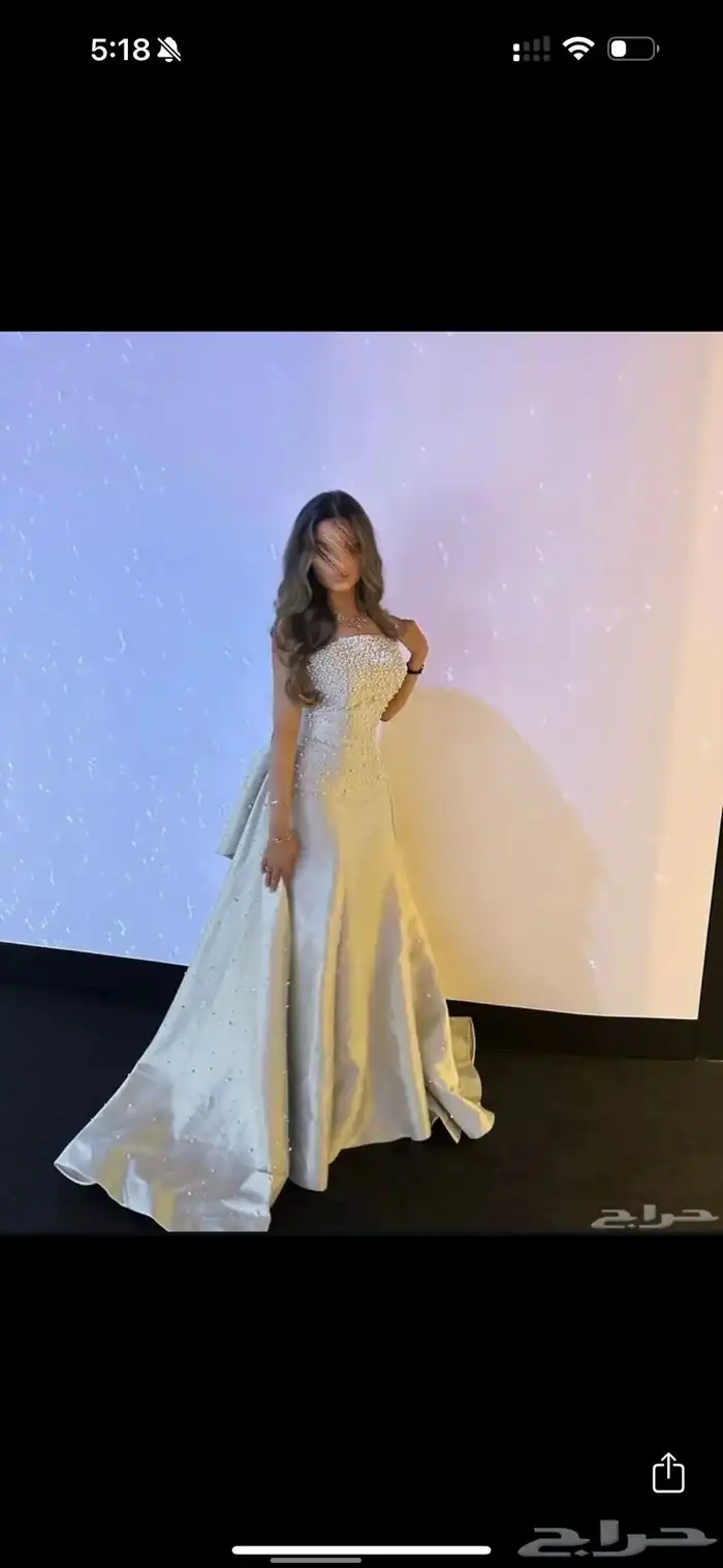 فستان براند مصممه سعوديه انيق للسهرات و المناسبات و الزواج 2