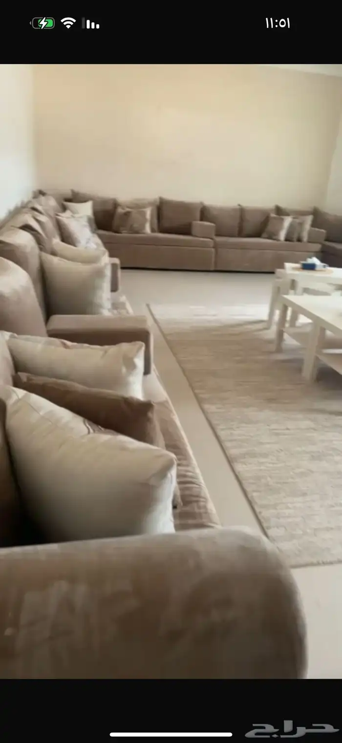 كنب للبيع متصل نظيف الموقع المخواه 3