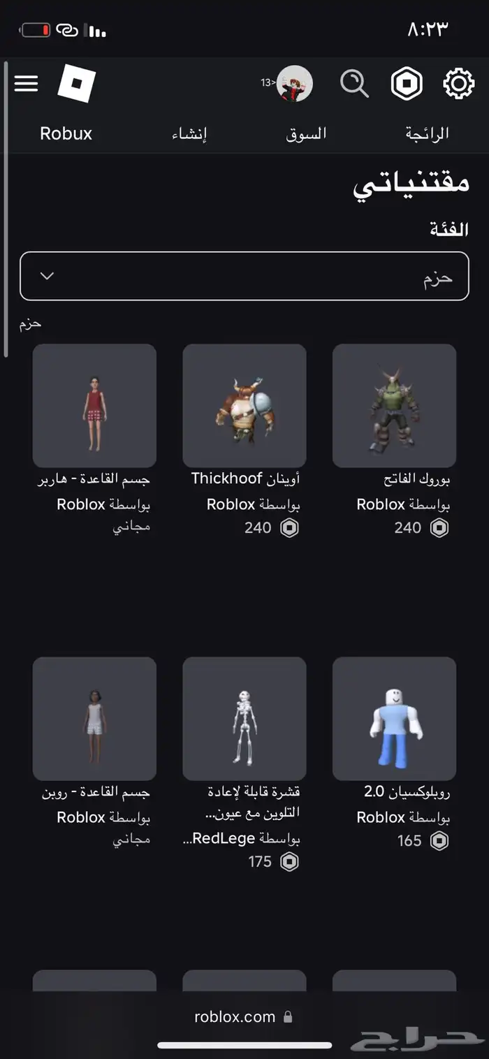 حساب روبلوكس 5