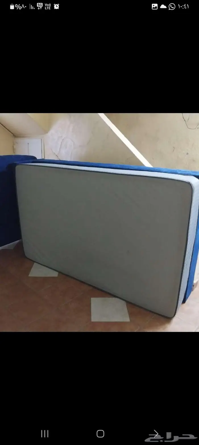 سرير للبيع طوله 2 سم مع مرتبه طبيه عريضه 120 سم 1