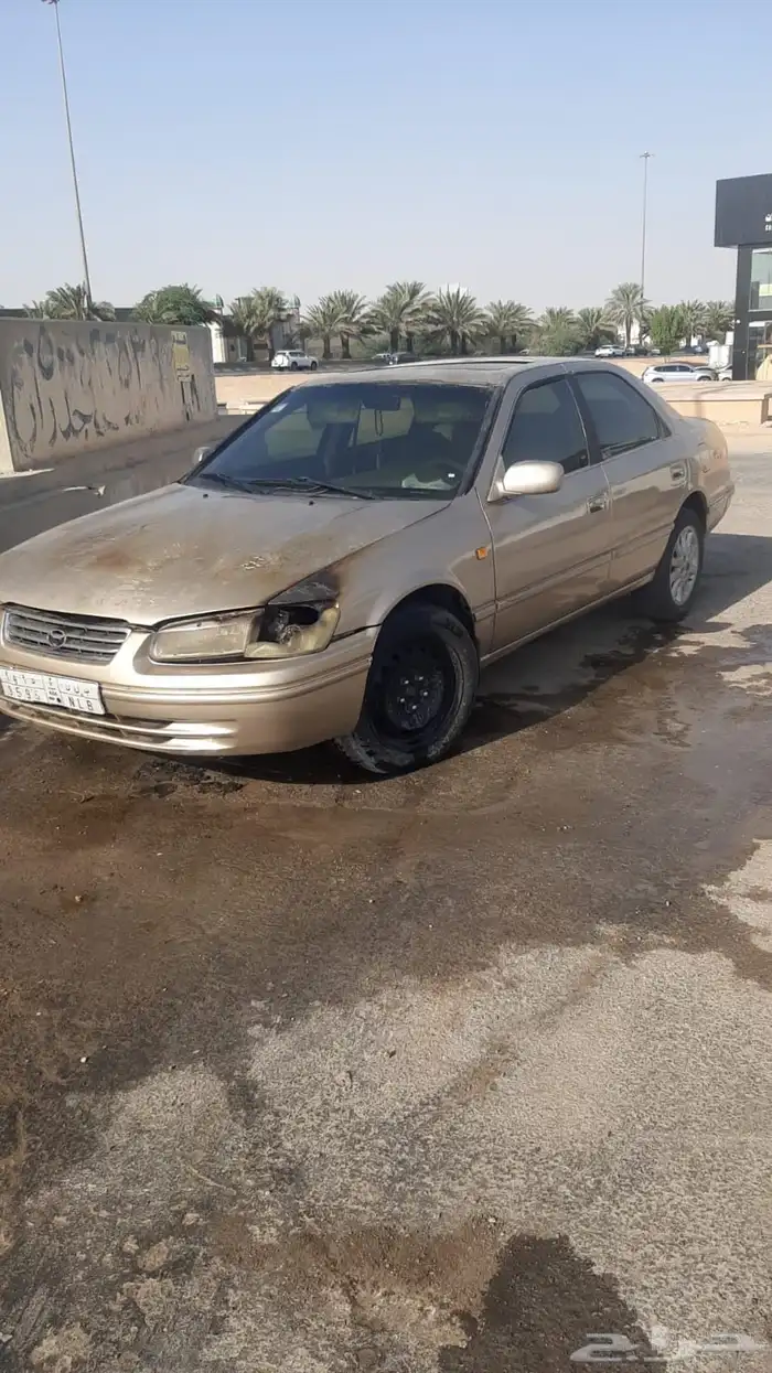 كامري 1998 شغال قبل تحترق فحص ساري استماره منتهيه 6