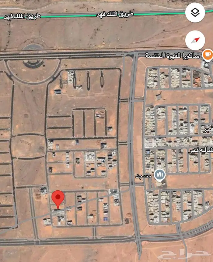 للبيع أرض سكنية حي الفجر 2 موقع مميز 1