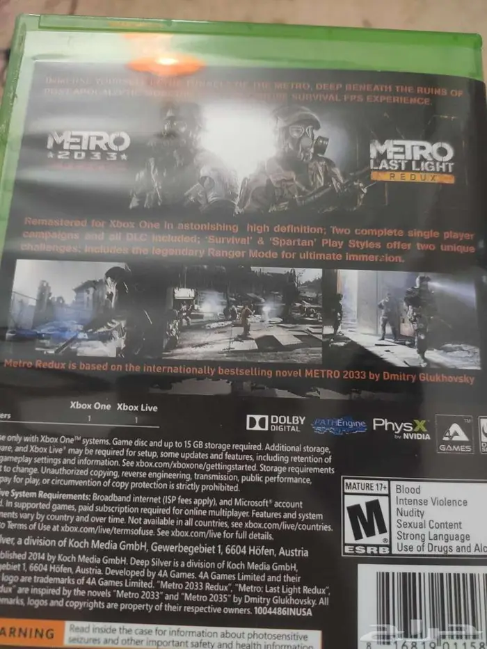 Metro Redux Xbox 1