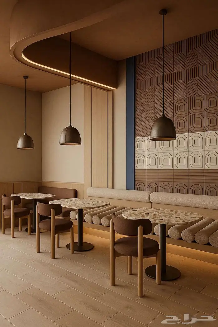 تصميم داخلي تخطيط هندسي سبا محلات كافيه تصميم مطعم مقهى كافي 3