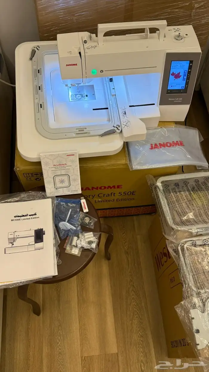 للبيع مكينة خياطة جانومي كمبيوتر موديل 550 2