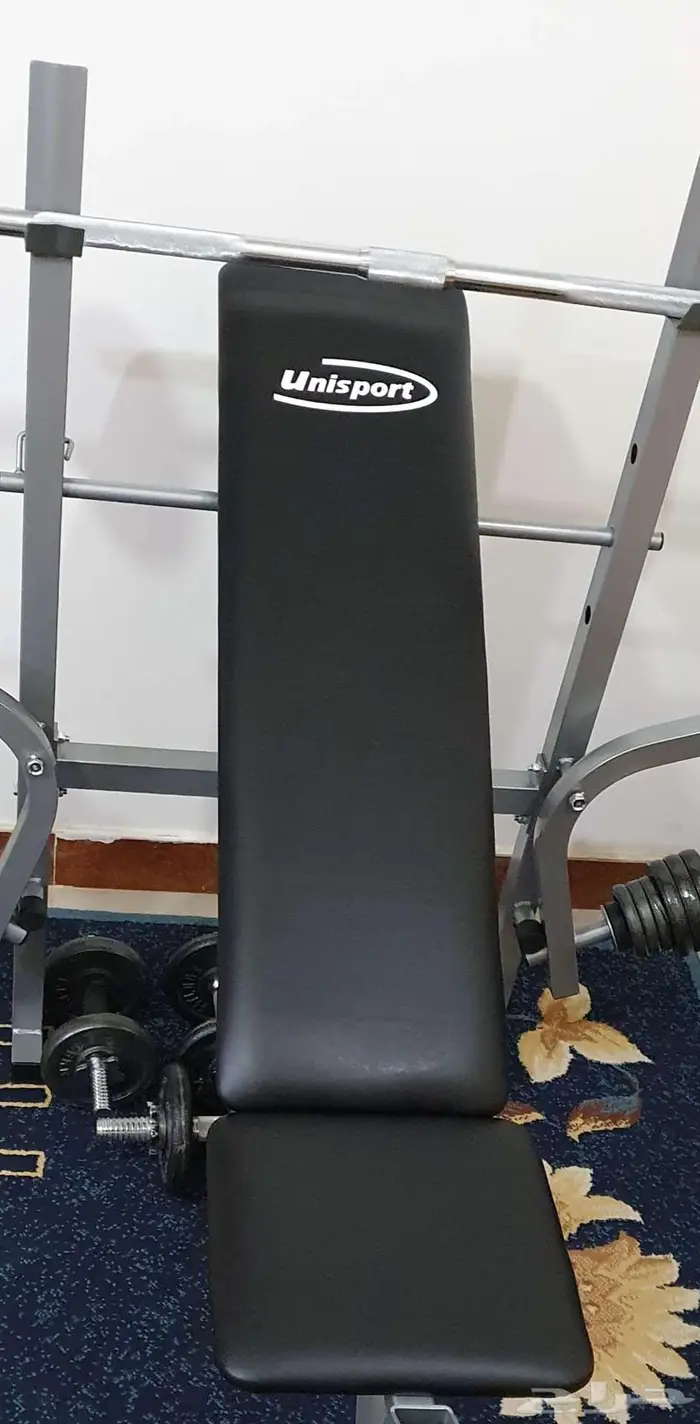 حديد اثقال 50 كيلو مع كرسي 0