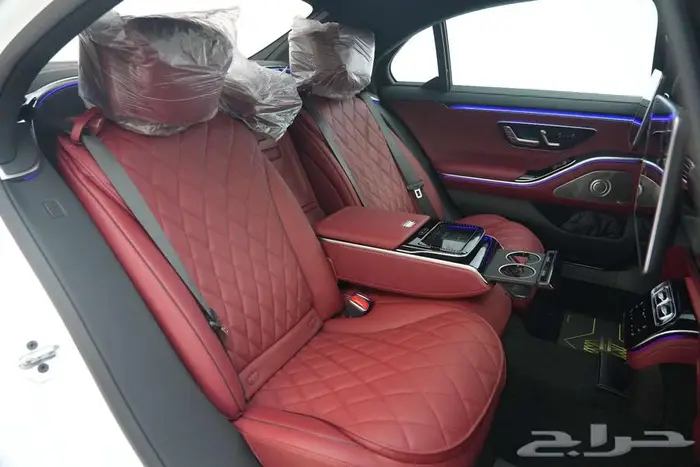 مرسيدس S 500 موديل 2025 أصفار خليجي أبيض احمر 15