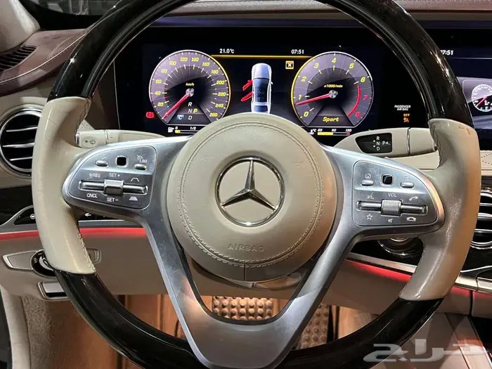 مرسيدس S560 موديل 2018 جفالي سعودي فل ازارير 8