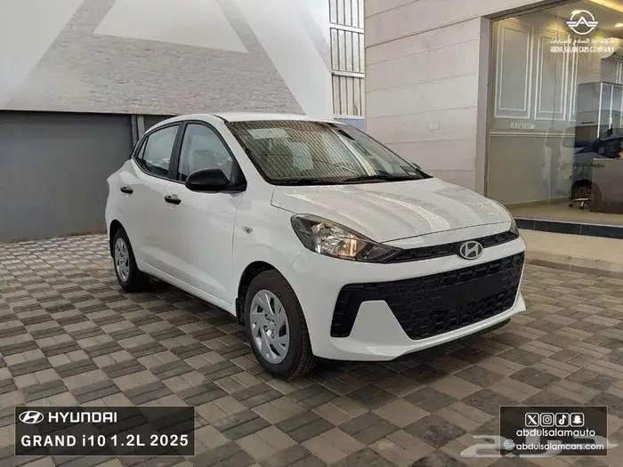 هونداي - اي تن جراند 2025 - أبيض وفضي كاش واقساط 2