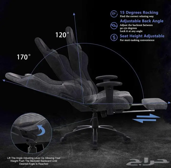 كرسي قيمنق Dowinx اصلي بالوان مختلفه. 11