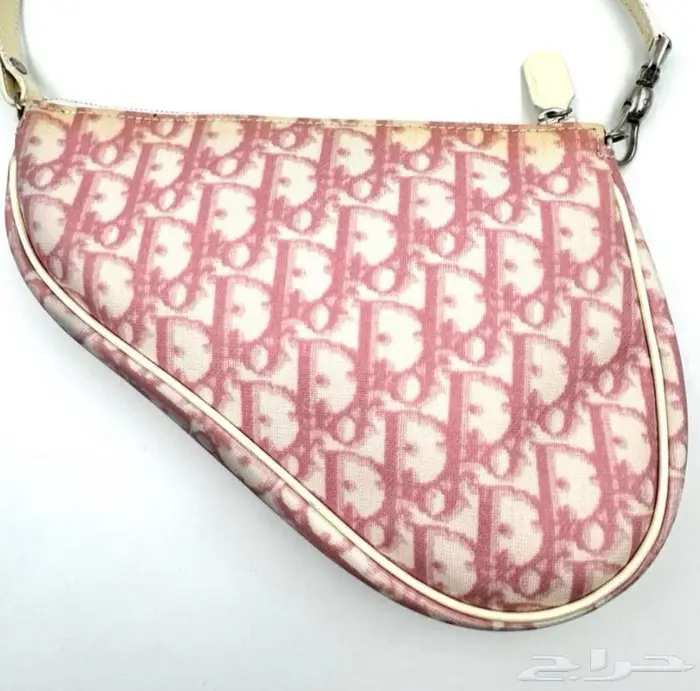 ديور فنتج شنطه بينك  Christian Dior Trotter Pink Saddle Bag 6