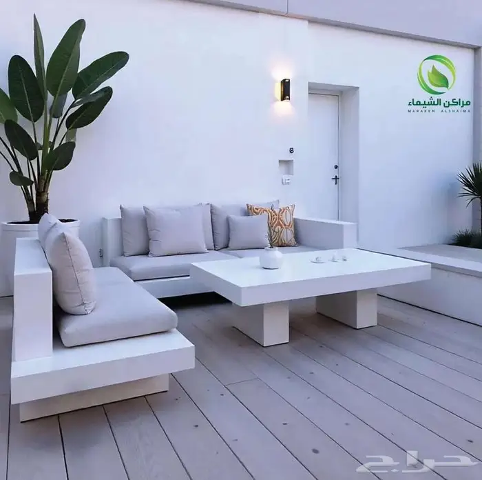 جلسات خارجية كبيرة متنقلة تفصيل فايبر وخشب سويدي الطائف 2