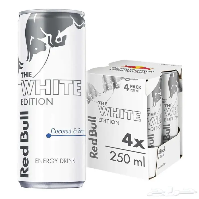 ريد بول ابيض بيع كرتون او 4 علب السعر 37 لي شده 0