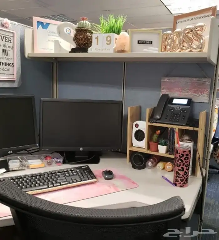 رف خشبي بني وأبيض جديد بكرتونه   شحن مجاني 3