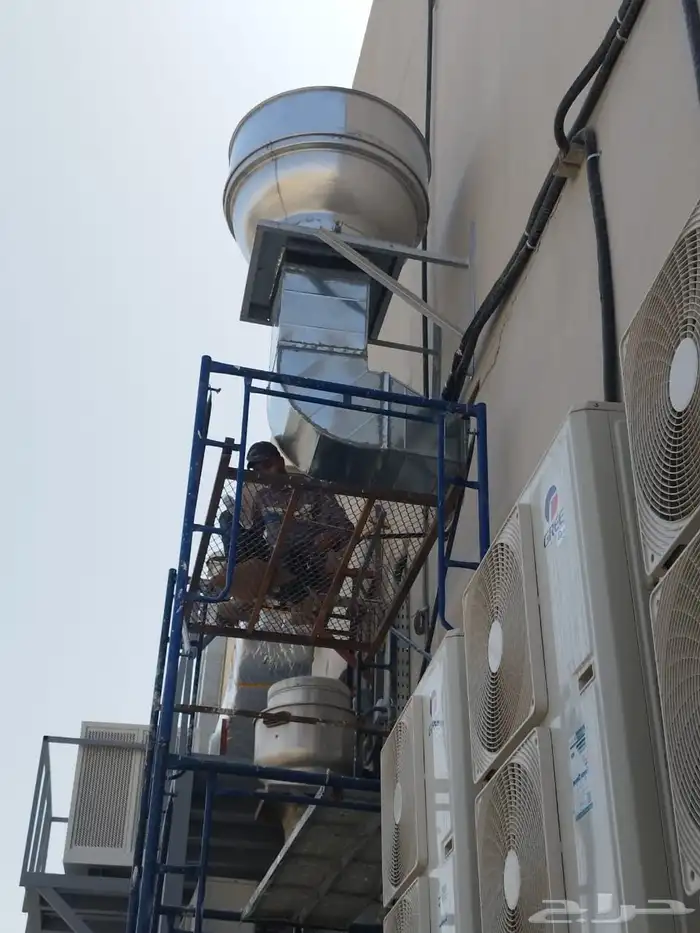 دكت تكييف مركزي مخفي صحراوي شفط هود وتركيب 21