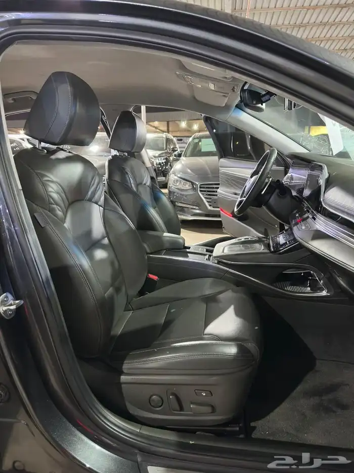 هيونداي ازيرا اخضر غامق 2021 بنزين بطاقة جمركية وارد كوريا 8