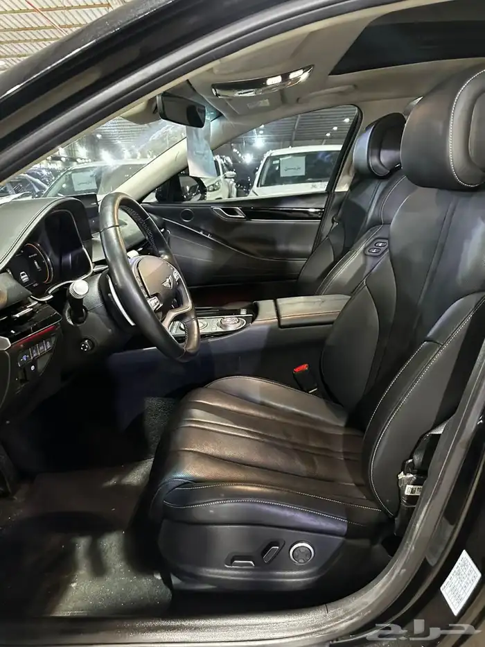 هيونداي جنيسيس اسود 2021 بنزين بطاقة جمركية وارد كوريا 13