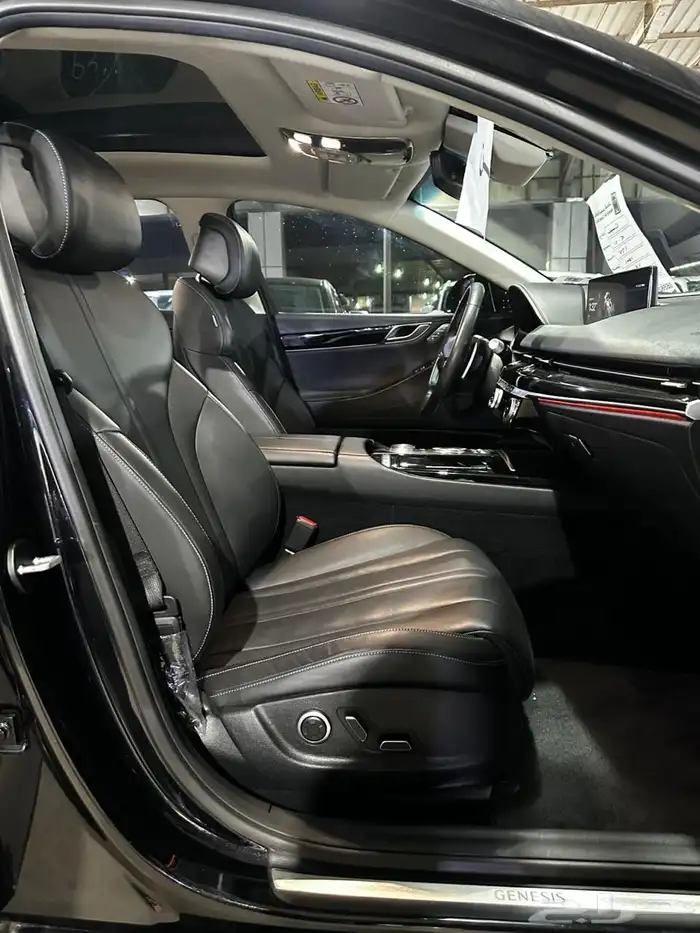 هيونداي جنيسيس اسود 2021 بنزين بطاقة جمركية وارد كوريا 9