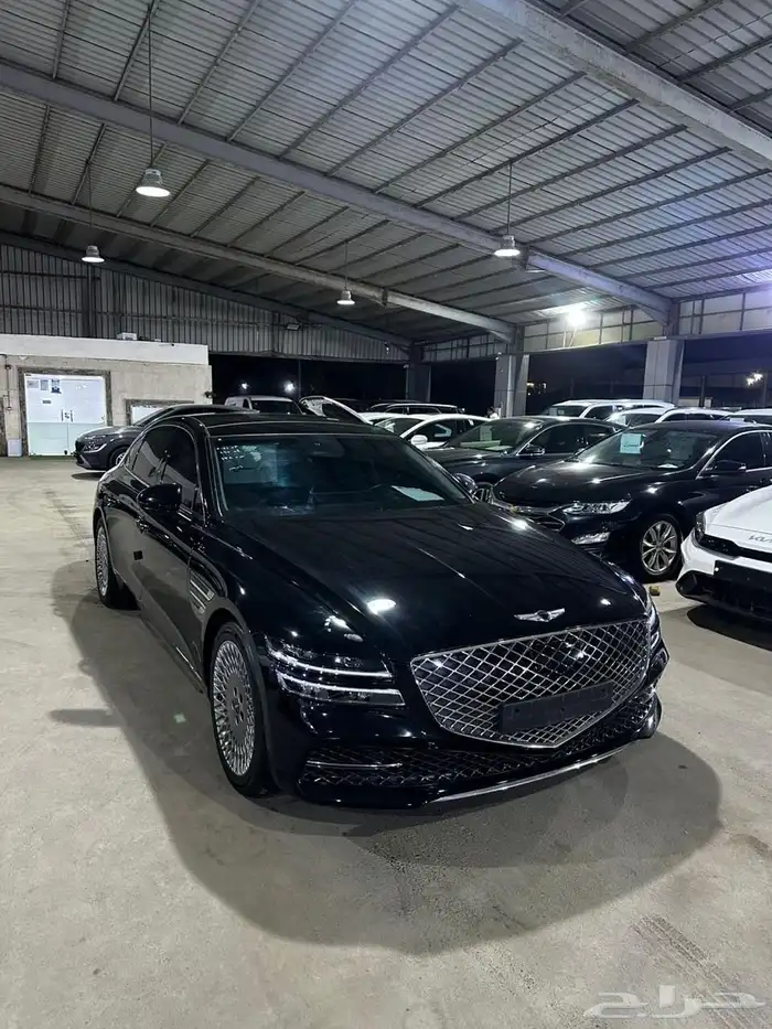 هيونداي جنيسيس اسود 2021 بنزين بطاقة جمركية وارد كوريا 3
