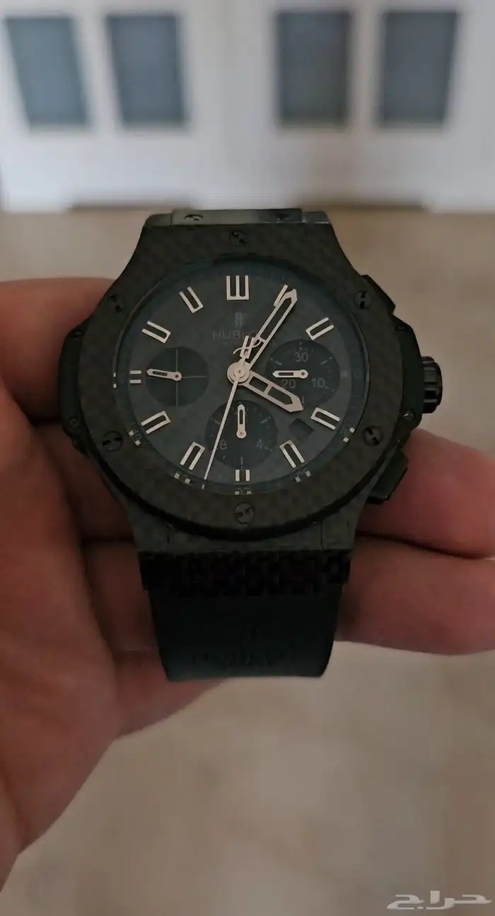 ساعه hublot big bang هوبلو كاربون فايبر 4