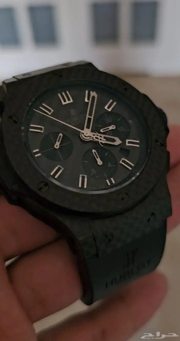 ساعه هوبلو كاربون فايبر Hublot big bang carbon fiber 10