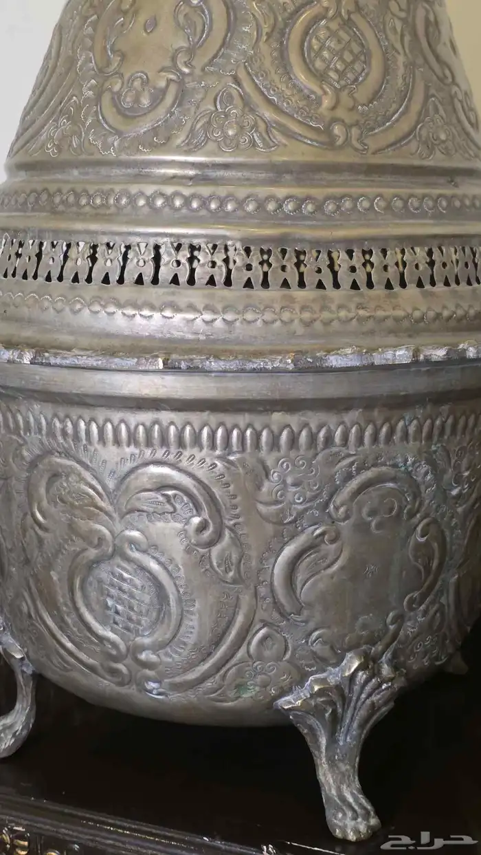 حافظة مغربية نحاس مطلي فضة 3