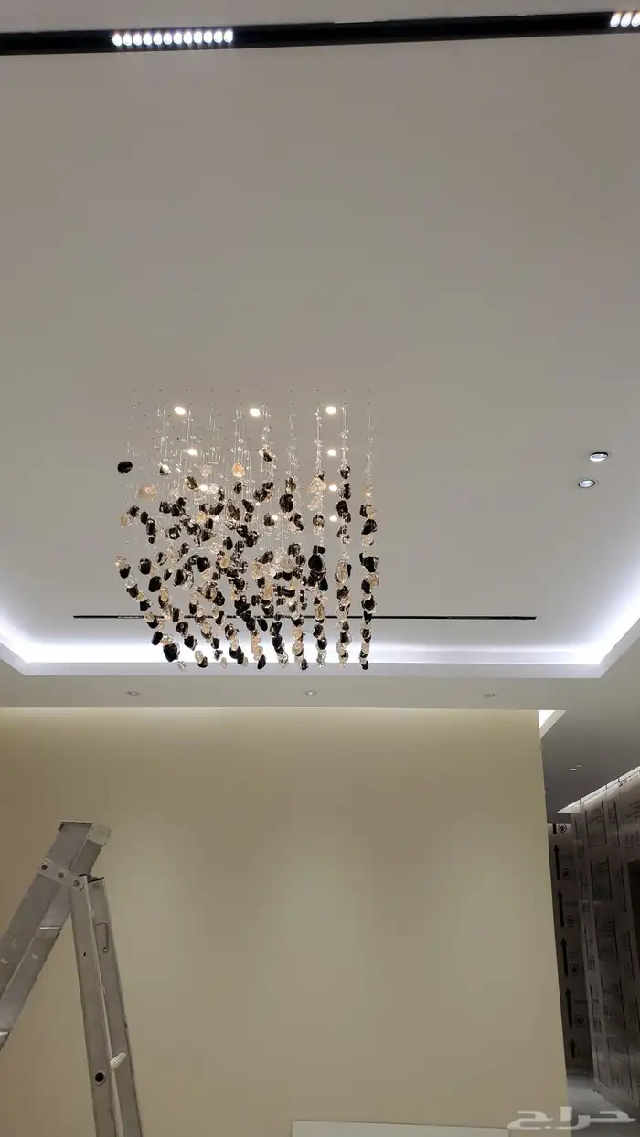 نجف احجار أوراق حلزوني تفصيل ثريات جميع انواع المقاسات 0