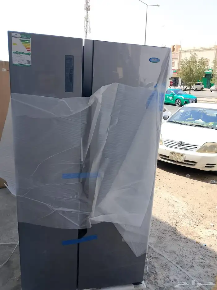ثلاجة هاس بابين دولابي 22 قدم جديدة استوك لم تستخدم 2