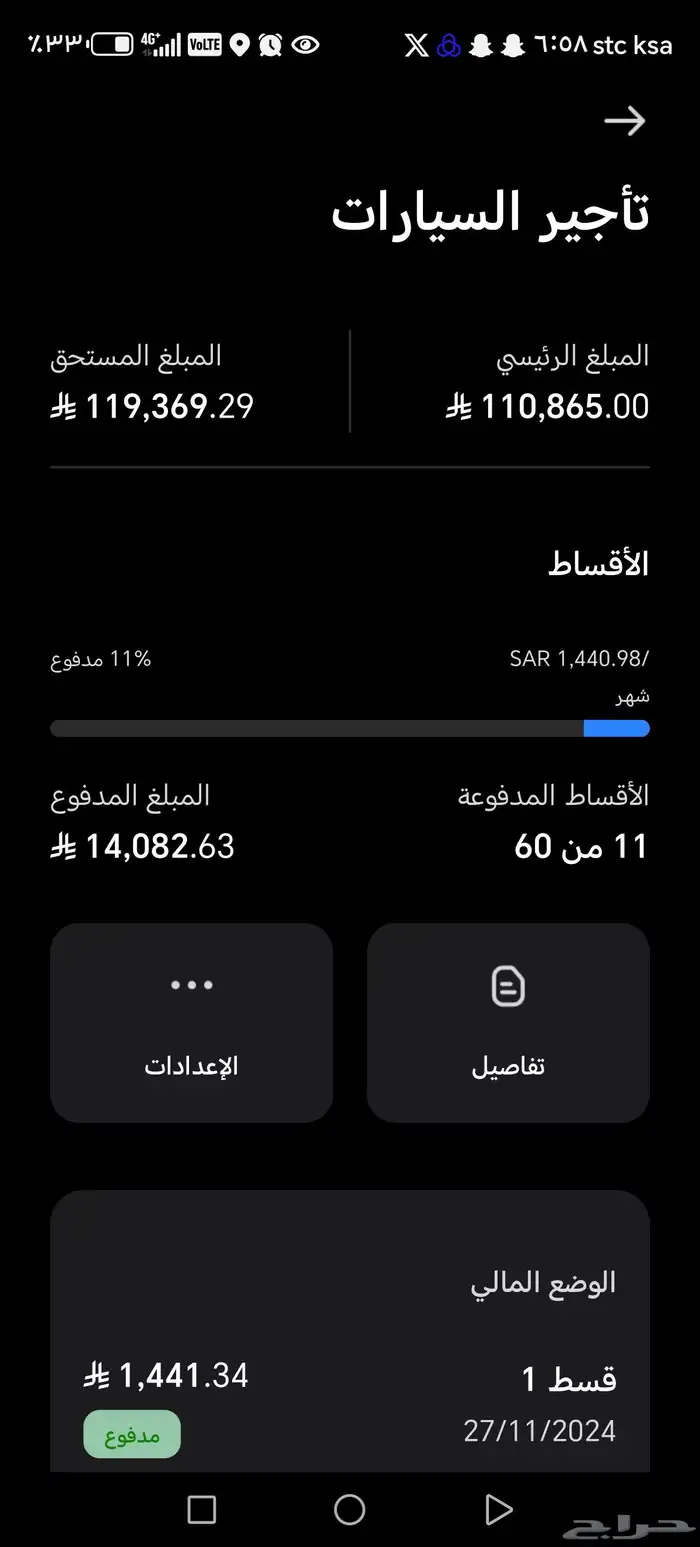 راف فور 2024 xle للتنازل بنك الراجحي 0