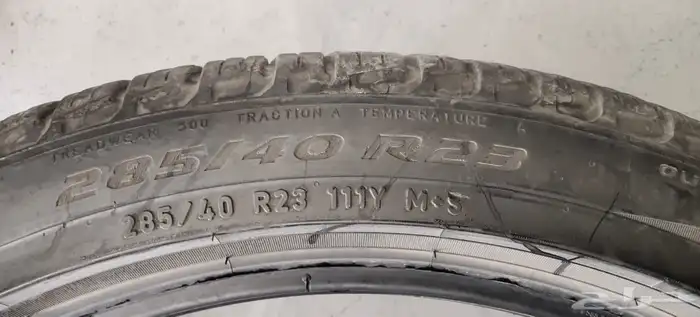 كفرات رنج روفر 285 40 23 برلي وكله نضيف اخو الجديد 1