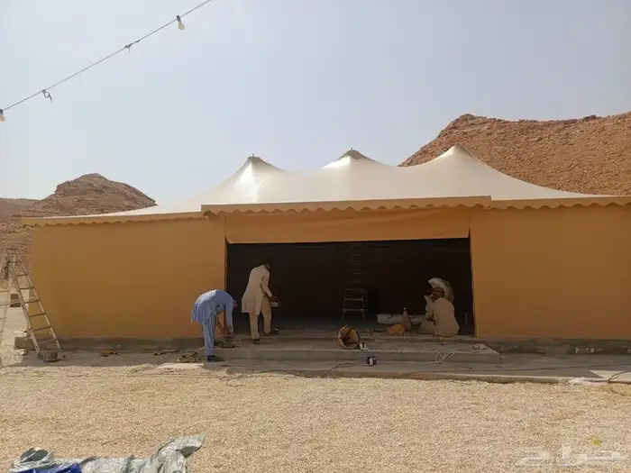 الخيام ملكي عادي بيت شعر مظلات غير كماش داخلي خارجي 5