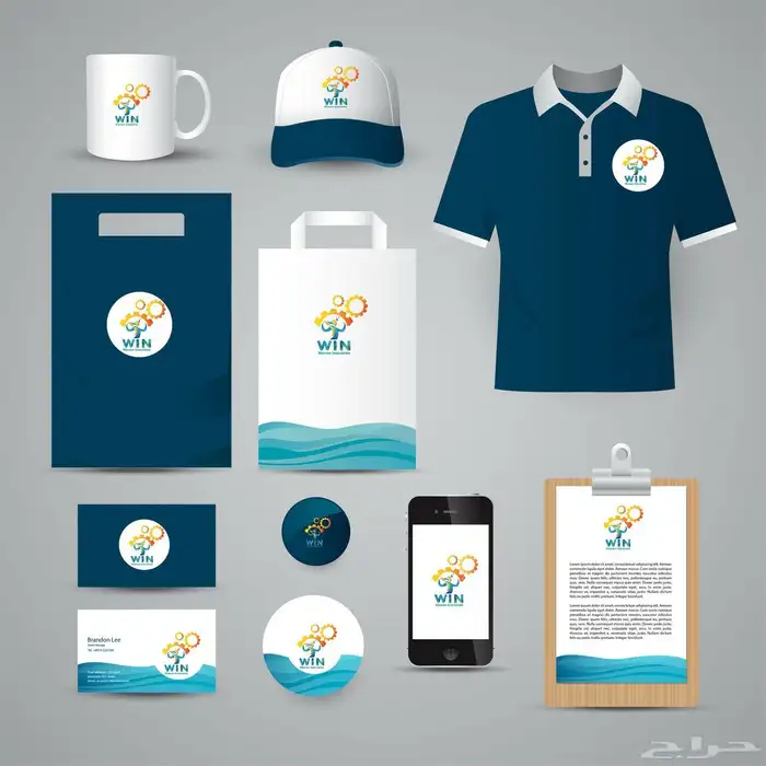 تصميم هوية بصرية - لوغو - بانر - منيو - تقارير بوربوينت -... 2