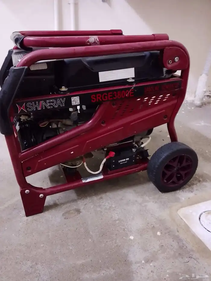 ماتور كهرباء يعمل ب البنزين شبه جديد حالة ممتاذه SRGE3800E 0