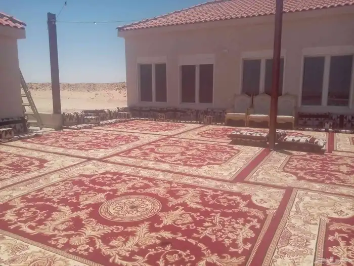 تاجير فرشات كنب ملكي ازرق ذهبي اخضر خيام 9