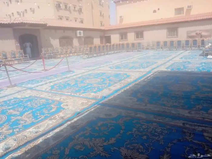تاجير فرشات كنب ملكي ازرق ذهبي اخضر خيام 0