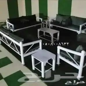 كراسي خارجية حديد خشبيه مراكيز كويتية جلسات خارجية 6
