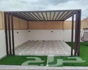 مضلات برجولات مع عشب صناعي 2