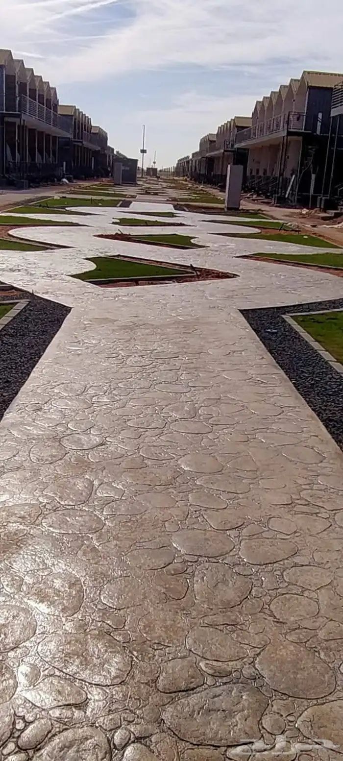 الخرسانه مطبوعة ديكور صبة مروحية صبة سطحة 1