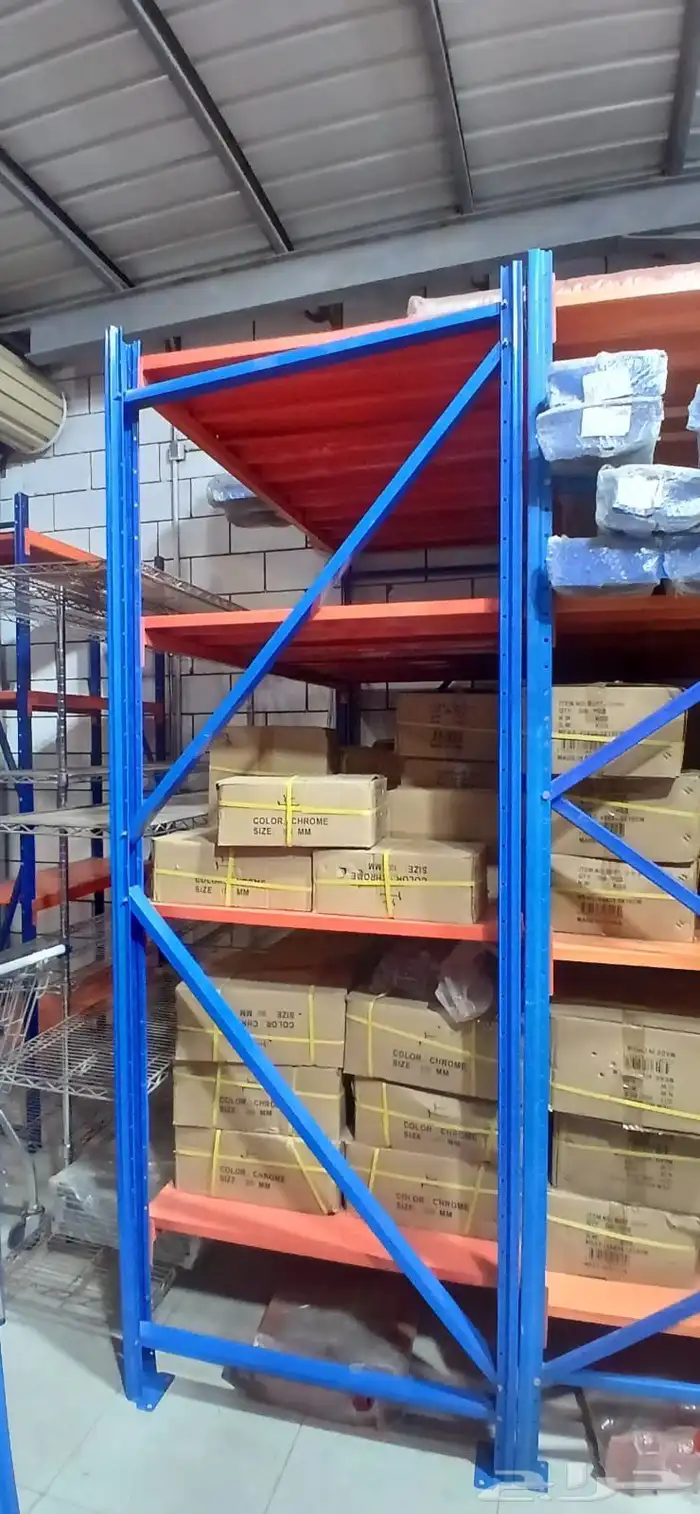 يوجد لدينا جميع انواع الرفوف المستودع ومستلزماتها 6