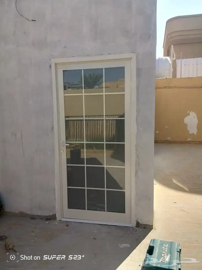 ابواب المنيوم زجاج سكريت تفصيل ابواب بوابات زجاج واجهات 7