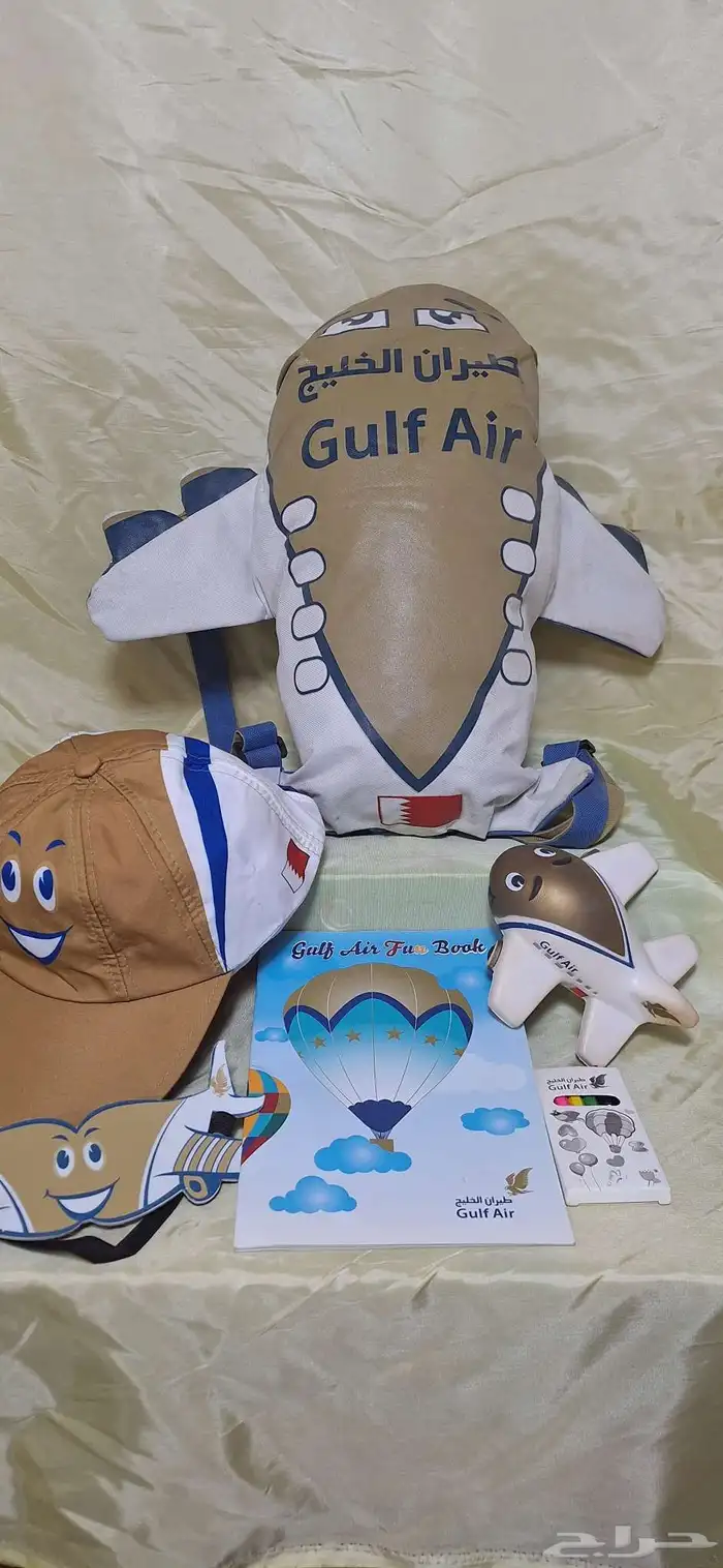مجموعة هدايا طيران الخليج نادرة ومخزنة بحالة الجديد 0
