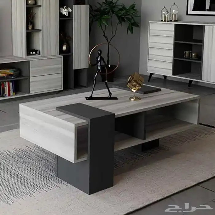 طقم طاولات متكامل لون رمادي درجتين 5