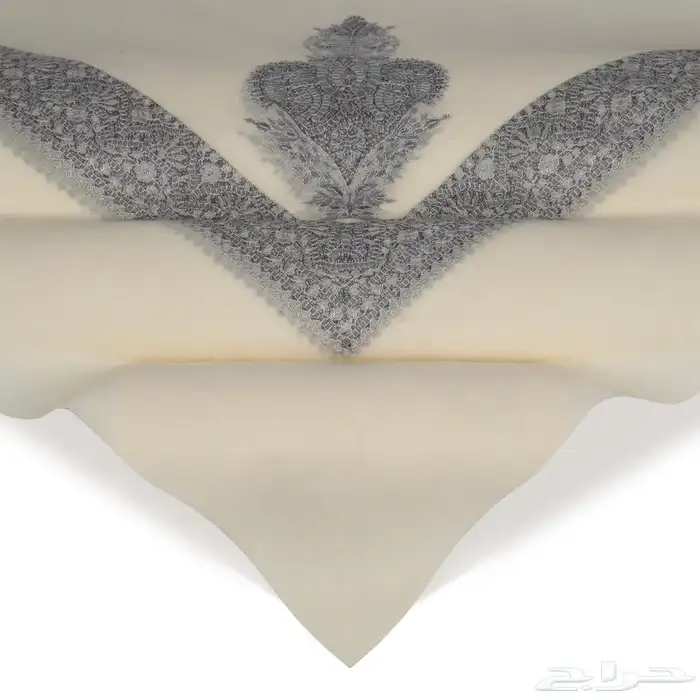 غتره شال كشميري شتوي صوف تطريز عريض 11